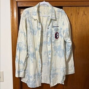 Women’s Patriots Button Down Denim Shirt